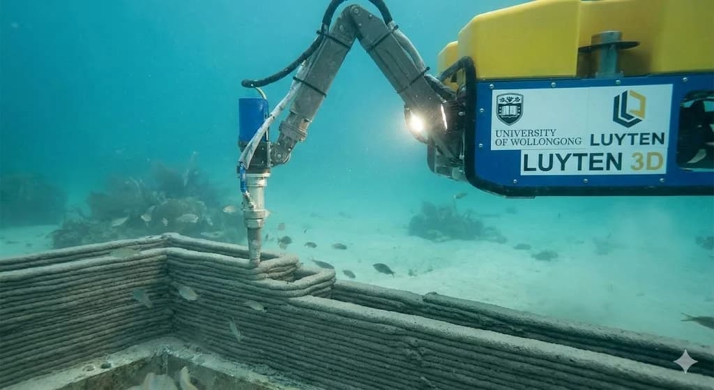 ရေအောက်မှာ ကွန်ကရစ်လောင်းနိုင်မယ့် ကမ္ဘာ့ပထမဆုံး 3D ပုံနှိပ်နည်းပညာကို ဩစတြေးလျ ပညာရှင်တွေ တီထွင်