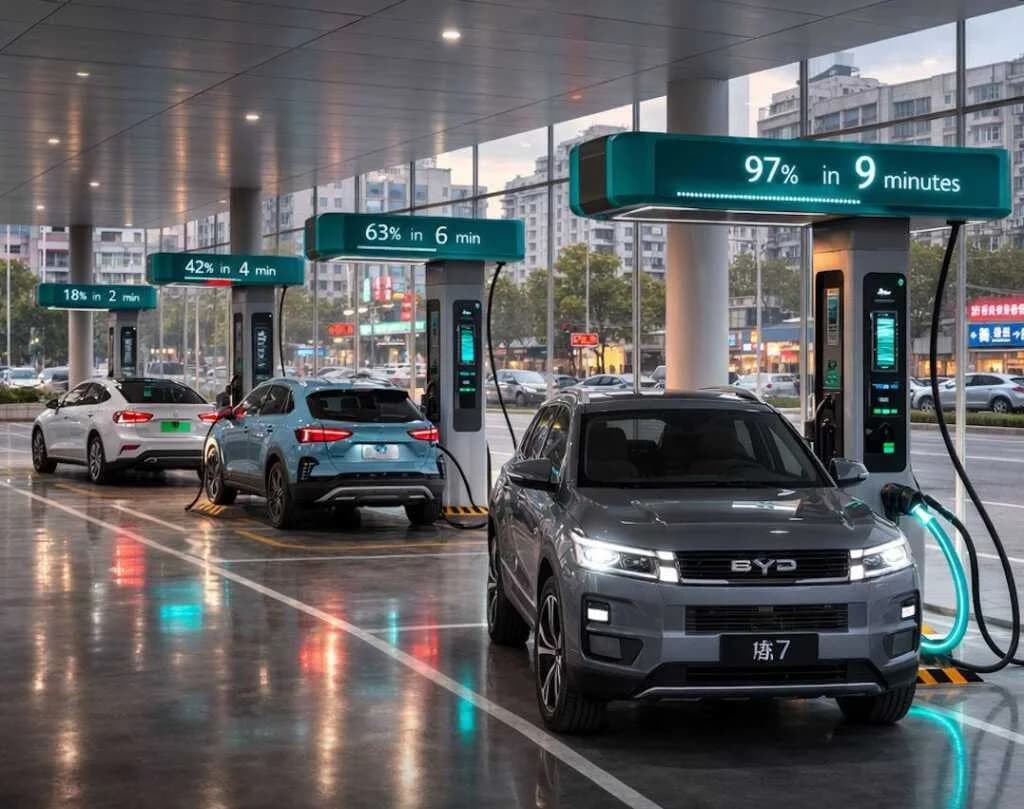 ဆီဖြည့်သလို မြန်ဆန်တဲ့ စူပါအမြန်အားသွင်းစနစ်ကို တရုတ်ကားကုမ္ပဏီ BYD မိတ်ဆက်