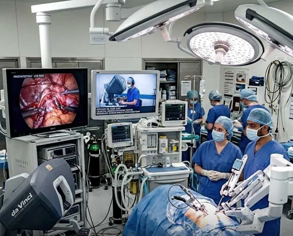 လန်ဒန်က ဆရာဝန်တစ်ဦး ကီလိုမီတာ ၂,၄၀၀ ကွာဝေးတဲ့ လူနာကို အဝေးထိန်းစက်ရုပ်သုံးပြီး အောင်မြင်စွာ ခွဲစိတ်