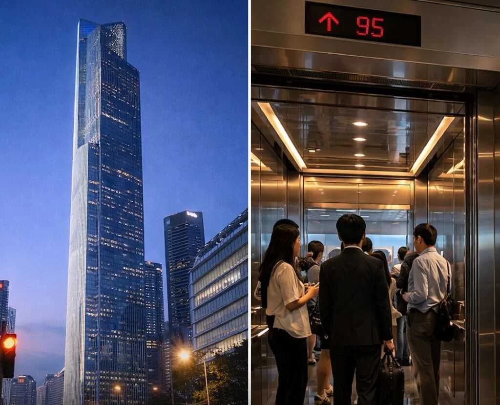 ကားတွေထက်တောင် ပိုမြန်တဲ့ ကမ္ဘာ့အမြန်ဆုံး ဓာတ်လှေကားကြီး