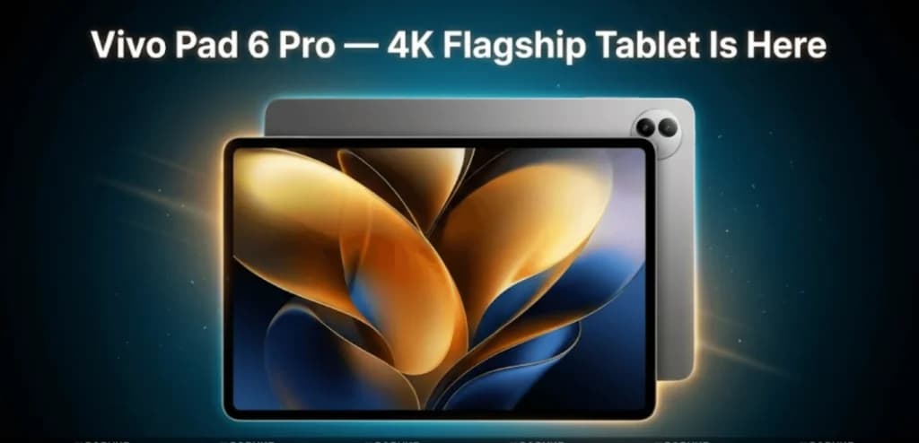 4K Screen နဲ့ 13,000mAh ဘက်ထရီပါတဲ့ Vivo Pad6 Pro
